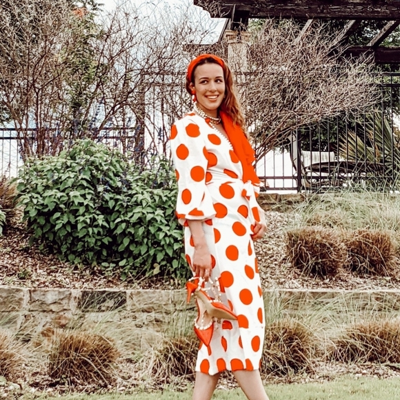 NWT Bohemian Polka Dot Maxi Split Dress S:Sm-Med - Picture 9 of 13